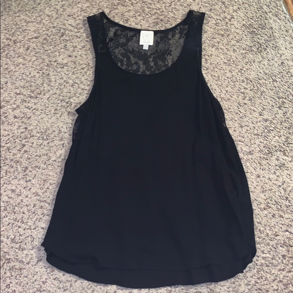 Ella moss black tank top